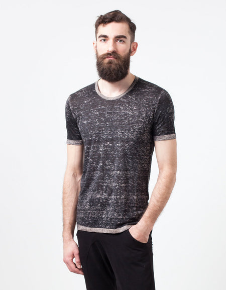 Linen T-shirt in Rope