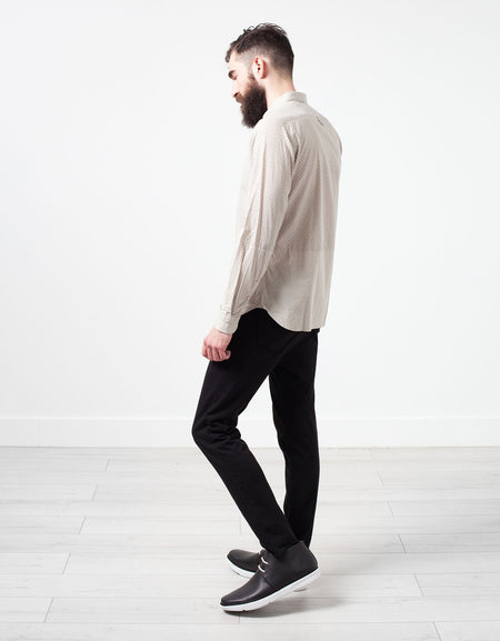 Patterned Button Up in Beige