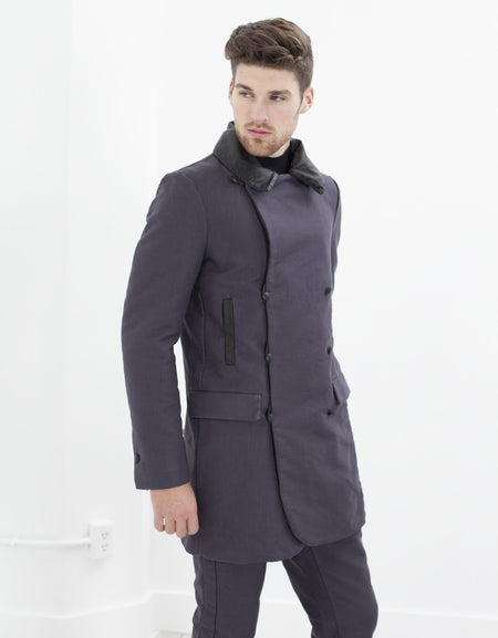 Taban Coat in Phantom