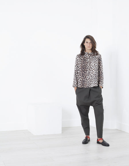 Madame L Blouse in Leopard