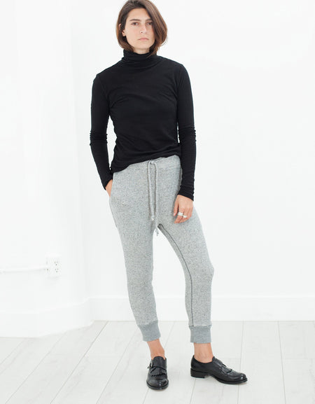 Highsoft Cropped Sweat in Heather Grey