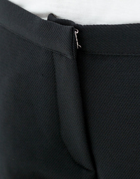 Side Zip Slim Pant in Black