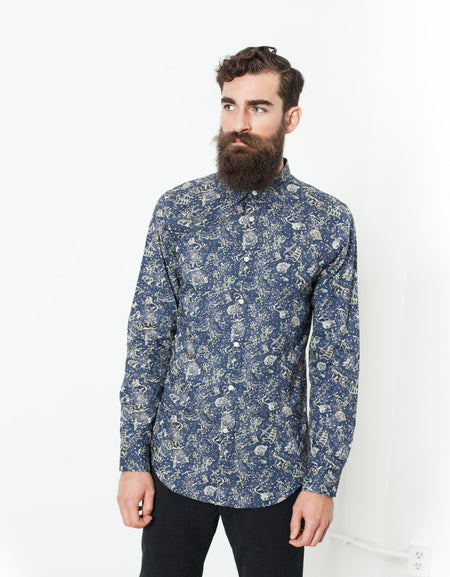 Camicia Slim Shirt in Celestial