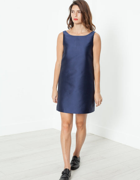 A-Line Mini Dress in Blue