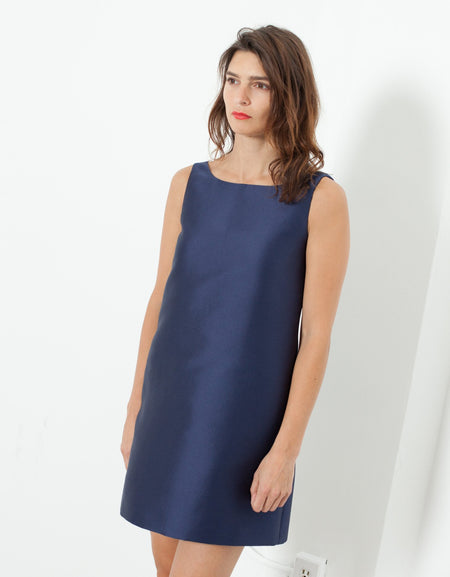 A-Line Mini Dress in Blue