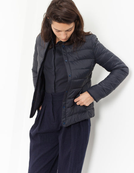 Camelia Reversible Jacket in Navy/Blue