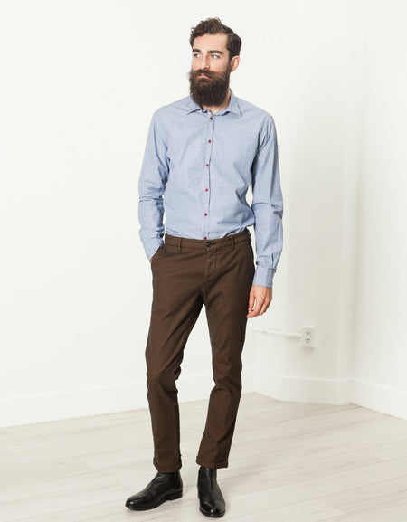 Diamond Weave Trouser in Hazel