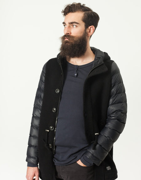 Hooded Parka in Black