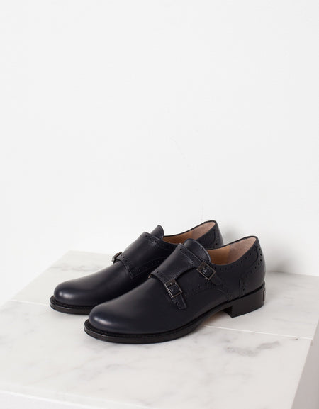 Buckle Shoe in Navy