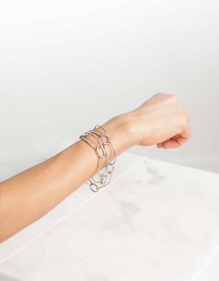 Bracelet 70 in Burnished Silver