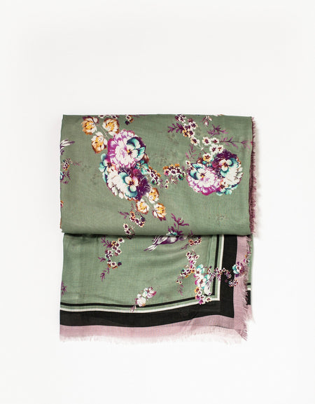 Floral Cashmere Scarf