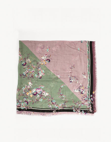 Floral Cashmere Scarf