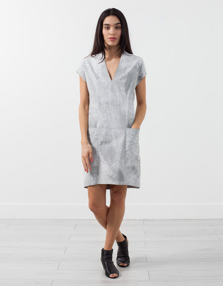 Polygon Leather Dress