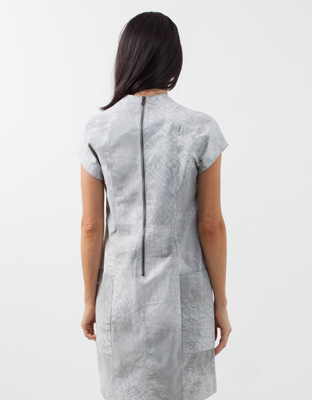 Polygon Leather Dress