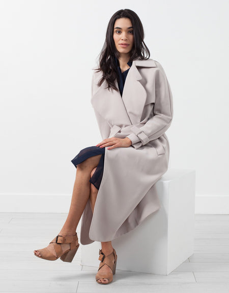 Orietta Coat in Tan