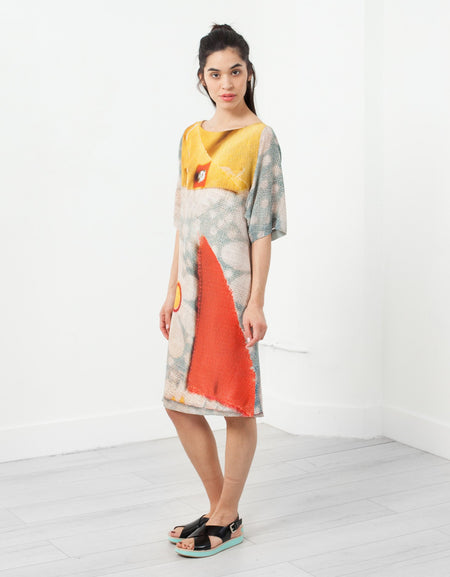 3/4 Sleeve Kimono Dress