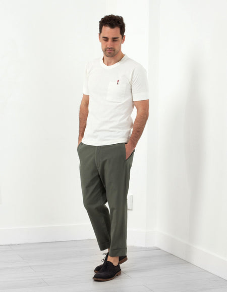 Flat Front Cuffed Trouser