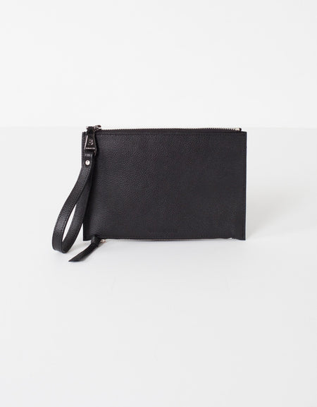 Double Zip Clutch