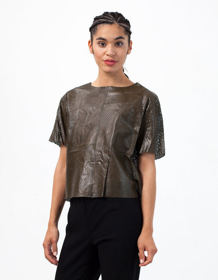 Auralias Leather Top