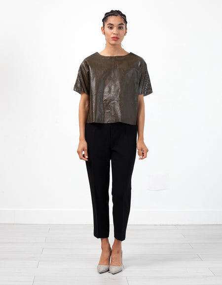 Auralias Leather Top