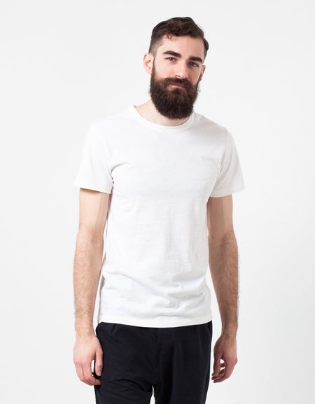 Comfort Tee in White Wool Blend