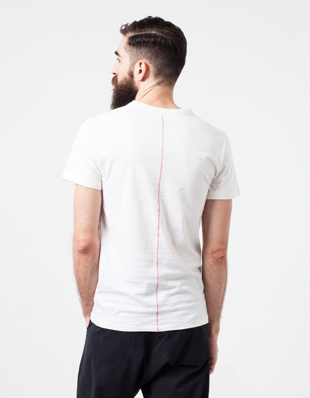 Comfort Tee in White Wool Blend