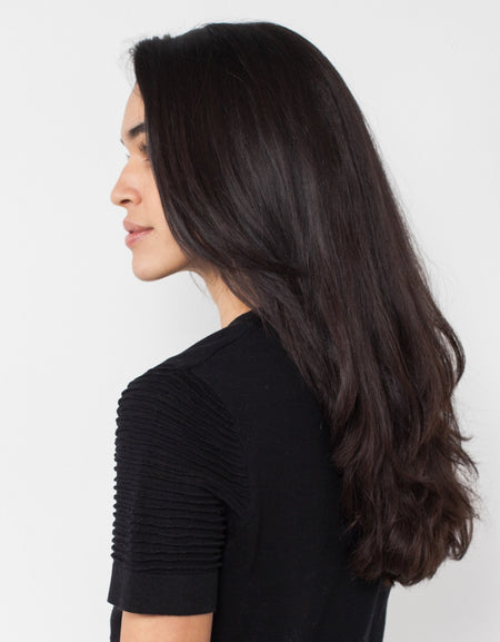 Ribbed Short Sleeve Knit