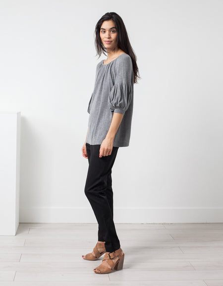 Cashmere Puff Sleeve Knit