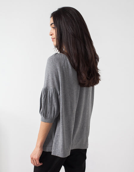 Cashmere Puff Sleeve Knit