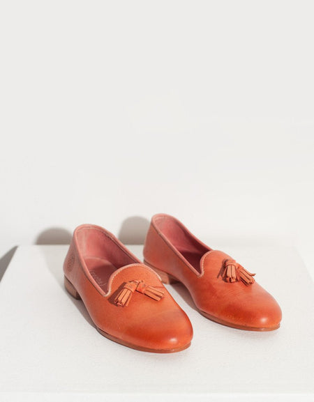 Leather Loafer in Rose