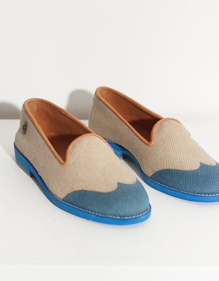 Wingtip Loafer in Blue
