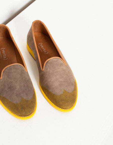 Wingtip Loafer in Yellow