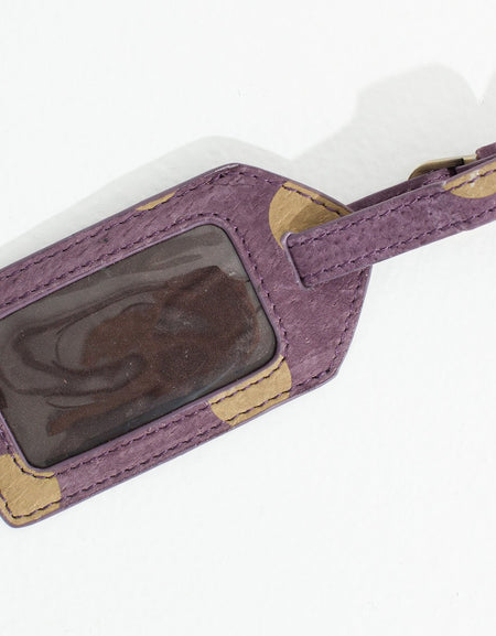 Oscar Luggage Tag in Blueberry