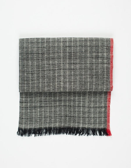 Diamond Scarf in Black/Natural