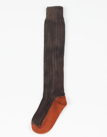Cashmere Knit Sock in Bronze