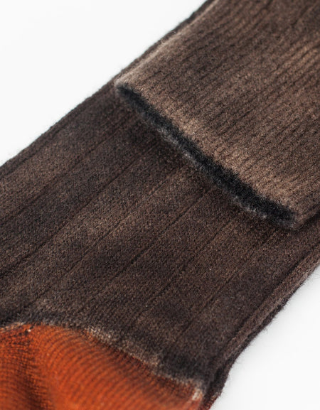 Cashmere Knit Sock in Bronze