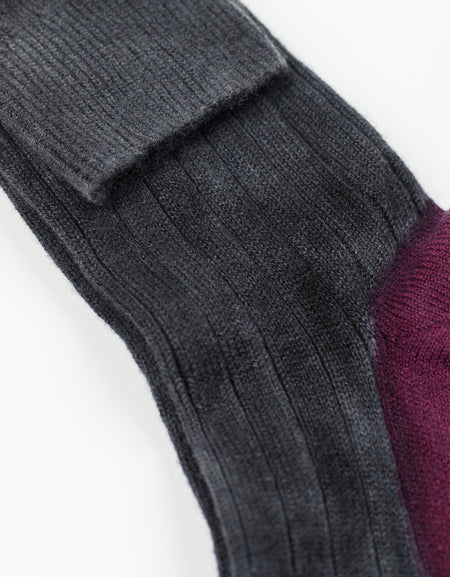 Cashmere Knit Sock in Grey