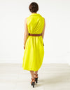 Balloon Cotton Dress in Yellow