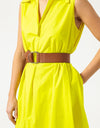 Balloon Cotton Dress in Yellow