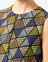 Triangle Sleeveless Dress in Multi