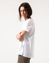 Pleat Back Blouse in White
