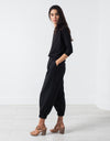 Boat Neck Top in Black