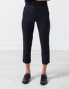 Wool Cropped Pant in Navy