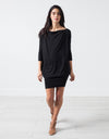 Tapered Boat Neck Dress