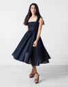 One Shoulder Dress in Navy
