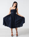 One Shoulder Dress in Navy