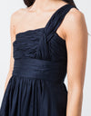 One Shoulder Dress in Navy