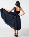 One Shoulder Dress in Navy