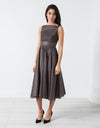 Voile Dress in Grey Pearl