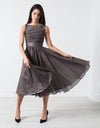 Voile Dress in Grey Pearl